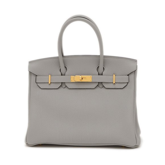 Hermes Hermès Birkin 30 Handbag, Togo Grimette, Gold Hardware, Double Stamp - Picture 1 of 7